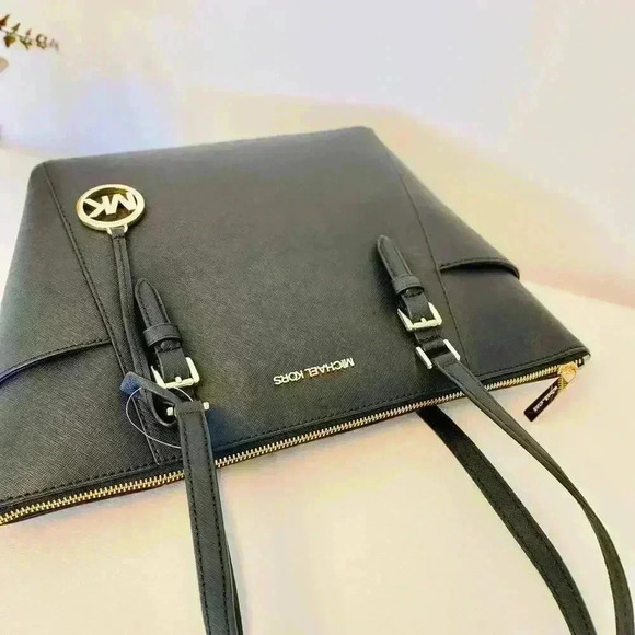 Michael Kors Charlotte Top Zip Tote shoulder bag black - Picture 6 of 10